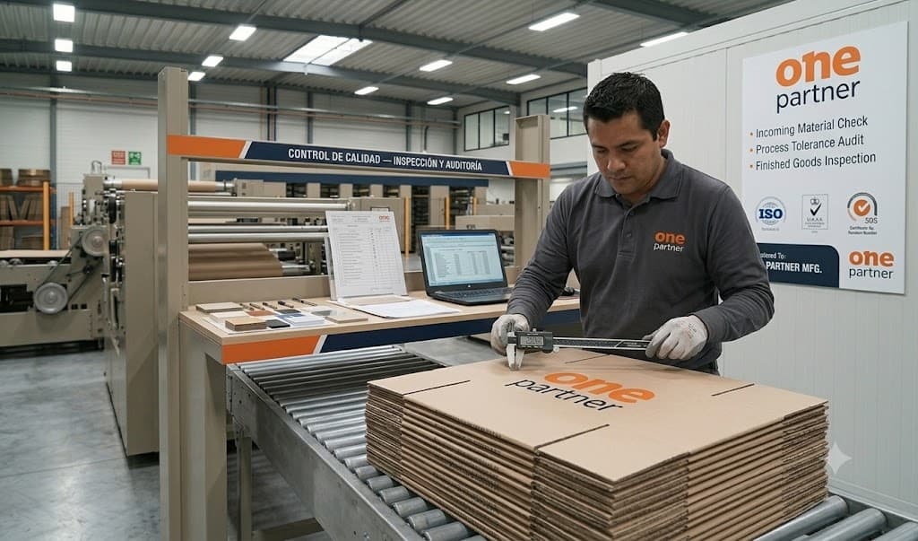 Línea de producción de empaque corrugado certificado